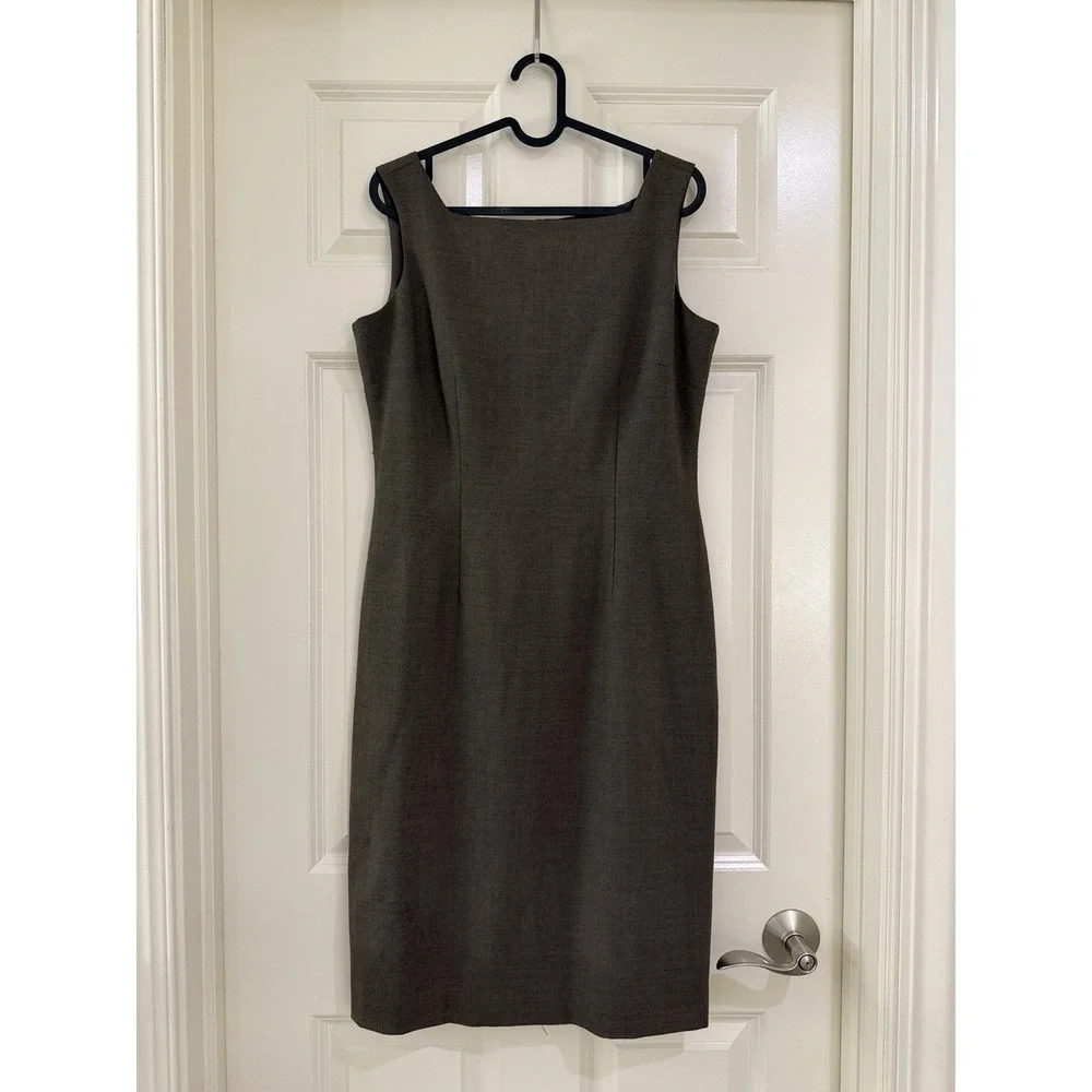 anne klein grey dress women size 6 fashion forward dress